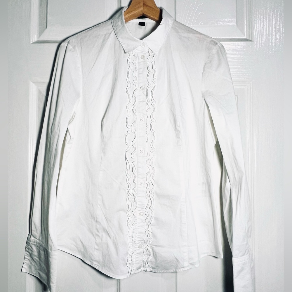 🔥Esprit long sleeve 75% cotton blouse